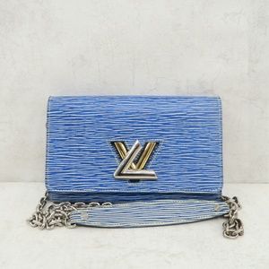 Louis Vuitton Twist Chain Blue Epi Leather
